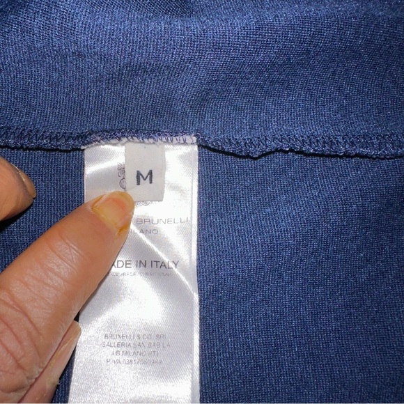 Pietro Brunelli Dress Salisburgo Womens Medium Cobalt Blue Maternity Rose - Picture 8 of 11